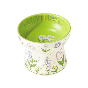 
Cat bowl ceramic dog food bowl food bowl heighten rice bowl pet bowl cat neck protection prevent blowing water feeding bowl pet supplies