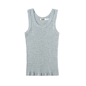 
Yiershuang men's suspender vest plus weight plus elastic thick thread pure cotton inside wearing slim cotton thin base shirt