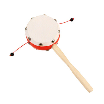 
Solid wood sheepskin rattle baby children toys