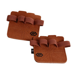 Cowhide palm guard, fitness non-slip half-finger gloves, four-finger horizontal bar hand guard, iron guard to prevent hands from falling off and cocooning, full pull-up