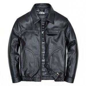 
PERCOOL Genuine Leather Jacket 2026 New First Layer Goat Skin White Goose Down Down Jacket Men's Plush Jacket