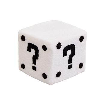 Household small stool low stool Mario question mark square stool living room foot stool creative cute home shoe change stool
