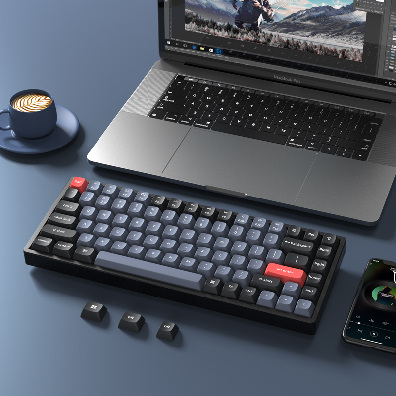 Keychron K2 Pro尊享款 84键 蓝牙双模无线机械键盘 黑色 Kpro红轴 RGB