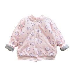 School Uniform Artifact Girls Cartoon Soft Pure Cotton Quilted Thickened Small Cotton Jacket Children Baby Warm Liner Top Winter