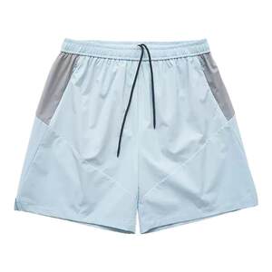 
BurnBro summer light and cool elastic sports shorts for men and women running and fitness breathable quick-drying pants beach pants