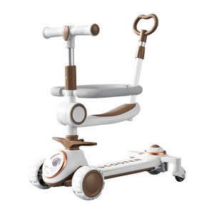 
Permanent scooter for children aged 1-3-6 years old, anti-rollover three-in-one scooter, 2 male and female baby walking tools