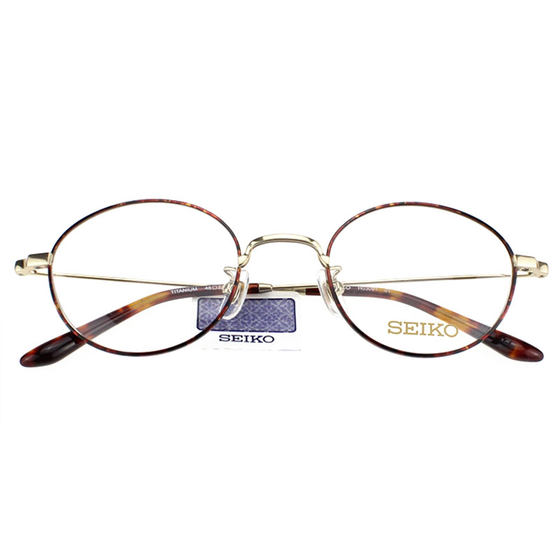 Seiko Seiko Full Frame Circular Glasses Relic Fashion Retro Korean Myopia Titanium Glasses Frame H03091
