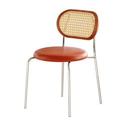 Dining chair imitation rattan weaving the medieval style of sabi