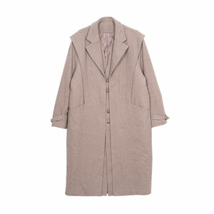 
Hualun winter thickened mid-length over-the-knee warm woolen coat men's solid color casual loose suit coat