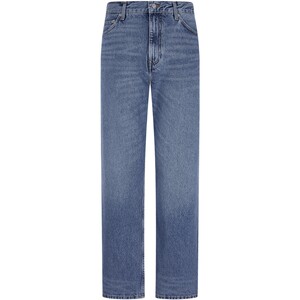 
Tommy autumn and winter men's pure cotton classic American retro trendy casual light blue washed loose jeans