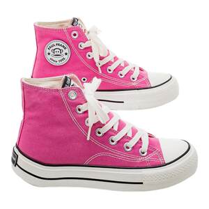 
Big Mouth Monkey 2026 Spring New Classic High Top Canvas Shoes Versatile Casual Shoes Thick Sole Increased Pink Sneakers for Women