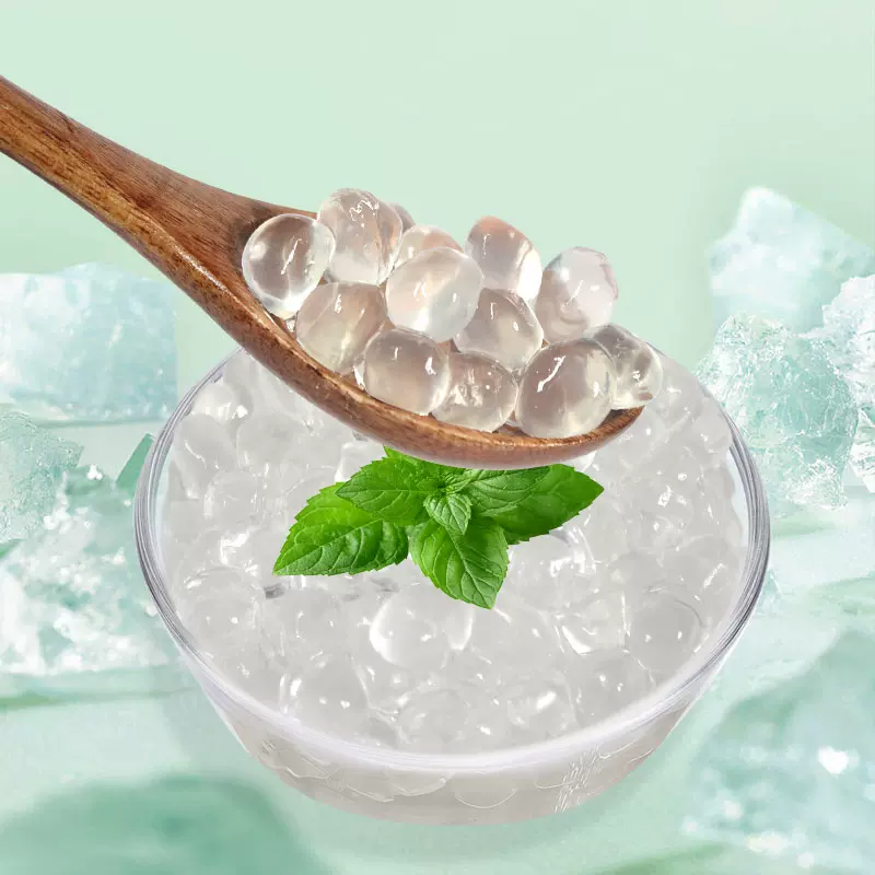 脆啵啵寒天波波晶球奶茶店专用原味商用樱花水蜜桃甜心多肉水晶球