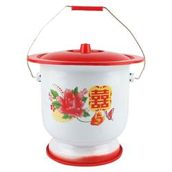 Large thickened enamel spittoon for children's toilets for pregnant women