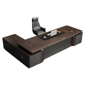 
New Chinese style office desk boss desk chair combination light luxury senior manager manager president large desk office desk desk