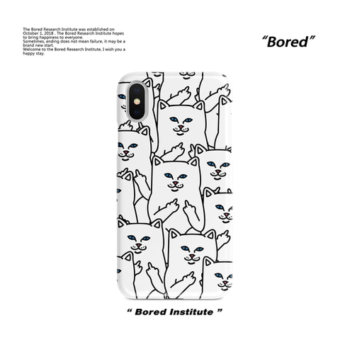 RIPNDIP Funny Cat Illustration – 17, 16, 15, 14, 13 iPhone Case