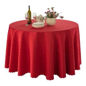 Chinese -style round table cloth fabric family round dining table cloth Nordic modern minimalist tablet hotel large round tablecloth