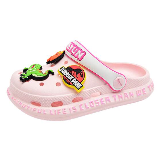 
Dinosaur children's hole shoes boy slippers summer new style non-slip sandals big boys wear beach shoes sandals