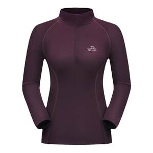 
[P Series] Pelliot outdoor merino wool stand collar T-shirt for women, winter warm sports hiking bottoming shirt for men