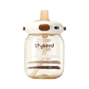 
Shixi ton ton bucket children's water cup straw cup baby direct drinking kindergarten kettle summer season out 2 years old ppsu