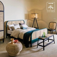 Nordic ins fengshi Mujimu Bed японская в стиле гостиницы сеть Red B & B 1,8 м двойной дизайнер Winjine Bed