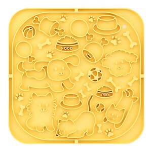 
Pet slow food mat small dog licking plate anti-choking dog bowl suction cup silicone thickened cat hide food Fengrong toys