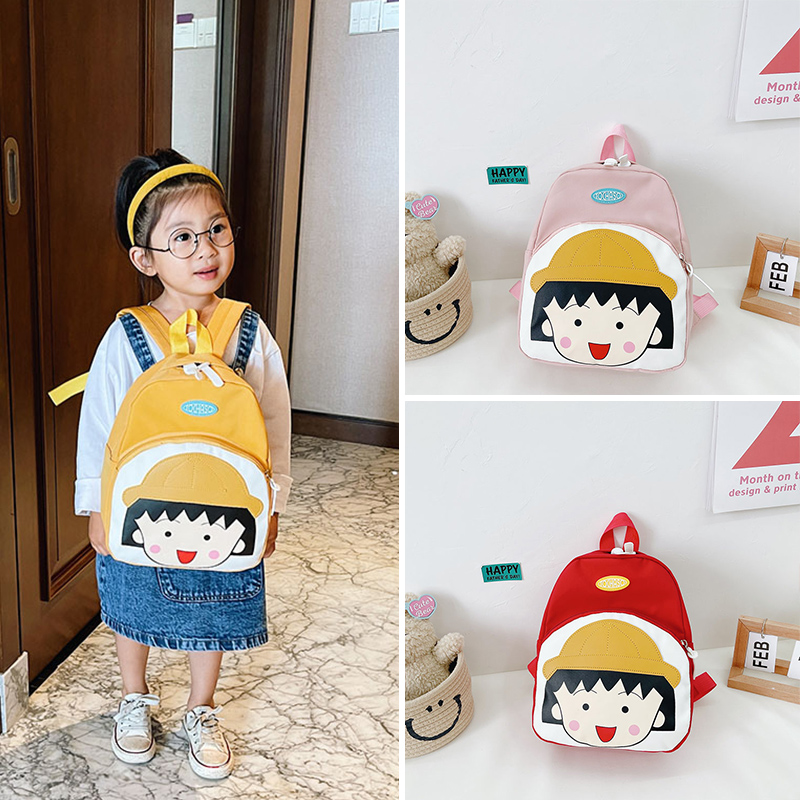 Children's backpack 2022 new spring cartoon maruko kindergarten schoolbag boys and girls backpack