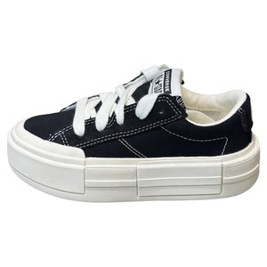 
Converse new all star black low-top men's and women's thick-soled increased UU shoes casual versatile canvas shoes A17682