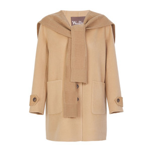 Wandian Lafite Camel long double -sided woolen coat winter new product two -piece shawl design 1234e11jx2
