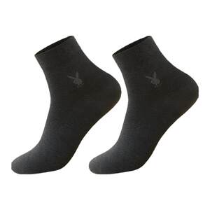 
Playboy socks men's pure cotton mid-tube socks summer thin 7A antibacterial, odor-proof and sweat-absorbing business stockings men's
