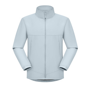 
Stand-up collar sports soft shell jacket plus velvet cardigan warm windproof work clothes jacket jacket work clothes custom printed LOGO