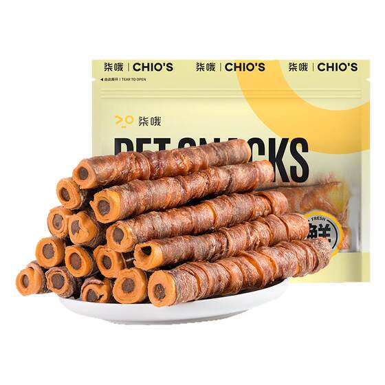 
7 Oh duck meat wrapped in cowhide sandwich roll teeth grinding stick dog snacks pet air-dried tooth stick chicken jerky young dog