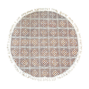 Nordic cotton and linen cloth art small fresh lid cloth cloth hook clockwise table cloth European -style rowing Su Table cloth coffee table