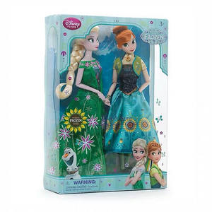 
Children's Fun and Cute Home Free Shipping Disney Frozen Elsa and Anna Doll Princess Dress Sets