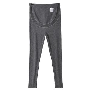 Pregnant women's leggings warm pants warm pants new autumn and winter high waist -bearing belly pregnant women pants wearing plus velvet thick cotton pants in winter
