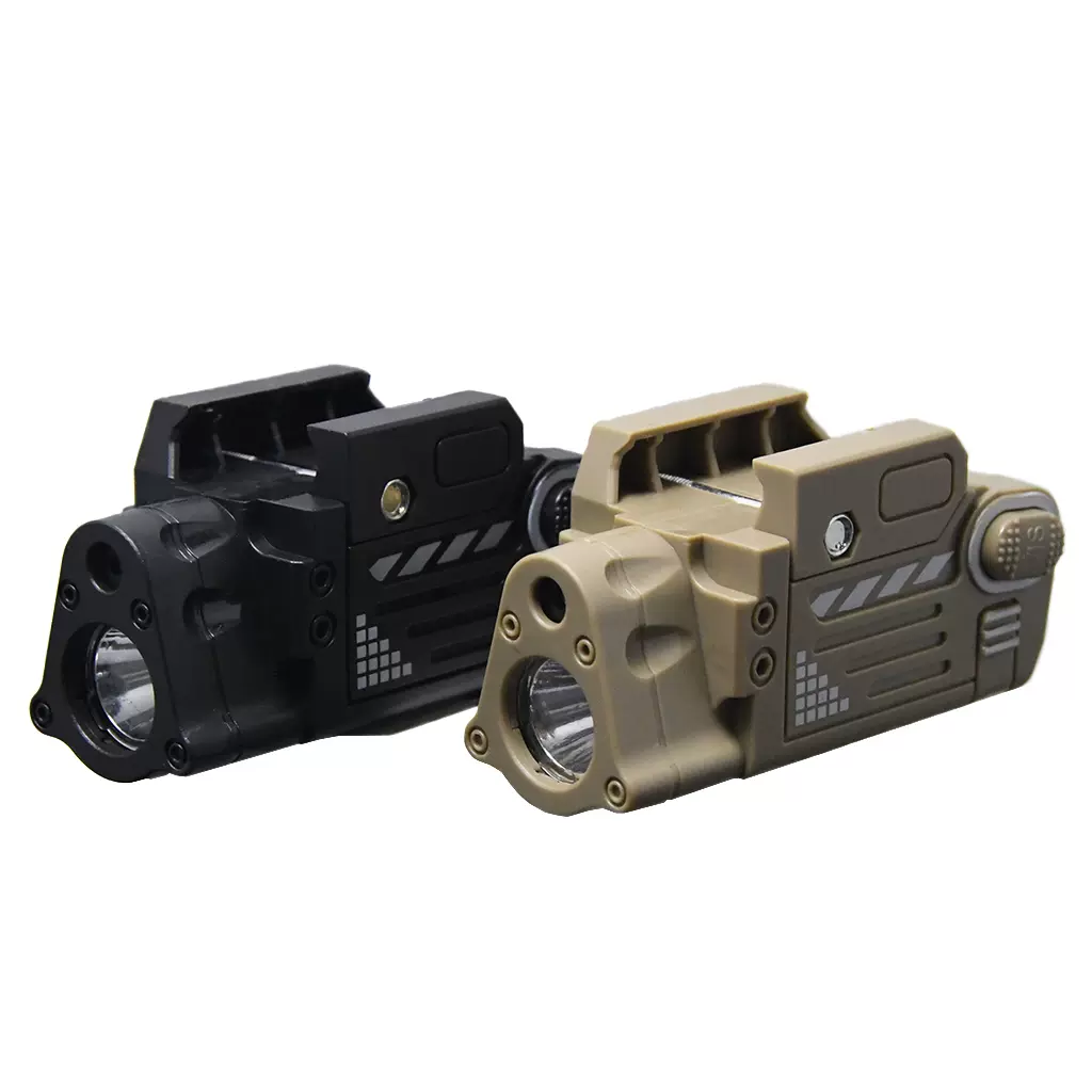 新款sbal-pl战术照明电筒带红激光镭射塑料玩具配件g17下挂手电p1