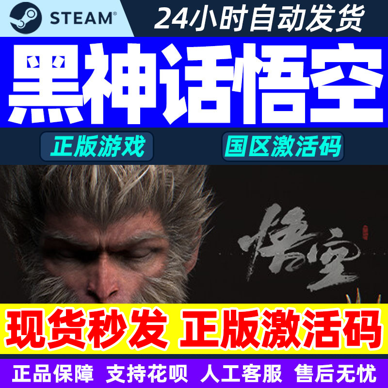 STEAM 蒸汽 《黑神话 悟空》国区激活码 标准版