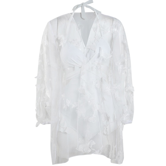 
Women's swimsuit 2025 new style beautiful one-piece sexy pure desire hot spring fat girl covering the flesh high-end swimsuit