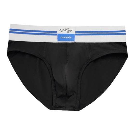 2 packs of men's underwear briefs for mid-low waist modal cotton comfortable U convex antibacterial breathable solid color underwear free shipping