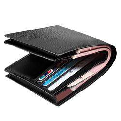 Kangaroo Domain Leather Wallet Cowhide Wallet Men's Short Cowhide Wallet With Zipper Can Hold Driver's License Card Holder