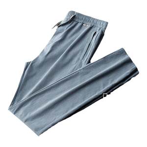 
High-end linen summer ultra-thin cotton and linen men's casual pants straight and loose middle-aged ice silk sports pants men's pants