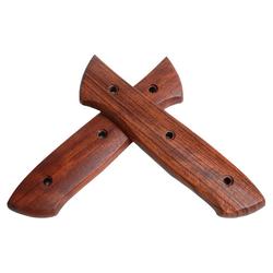 Brazilian Rosewood Kitchen Knife Household Kitchen Knife Handle Replacement Handmade Knife Solid Wood Handle Accessories Wooden Handle 2 Pieces Clip Handle 5