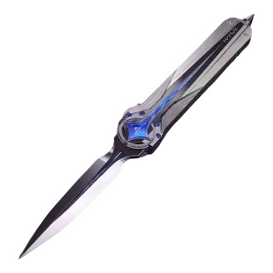 
Polaris switch blade Delta action peripheral melee telescopic metal weapon cos male toy model alloy 9