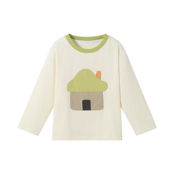 
BETUS [7A antibacterial] children's long-sleeved T-shirt 2026 spring new style boys and girls baby bottoming shirt top