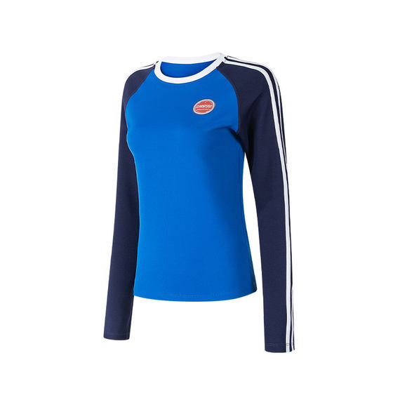 
gymna retro fitness suit quick-drying stretch American sports tops college style casual running training T-shirt for women