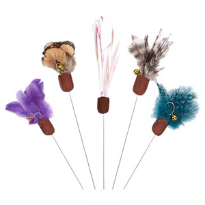 
CFA competition level professional cat stick long pole feather cat toy kitten self-satisfaction and good quality cat stick