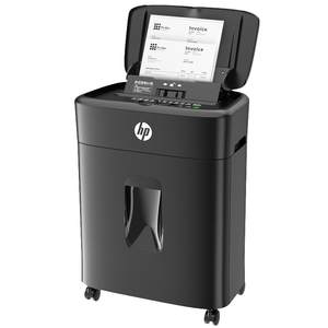 HP Professional Paper Shredder Office Special Level 4 Confidential Home Full Upgrade Full Automatic Desktop File Paper CD Card Crusher Paper Shredder Large Capacity Small Crusher B16060CC