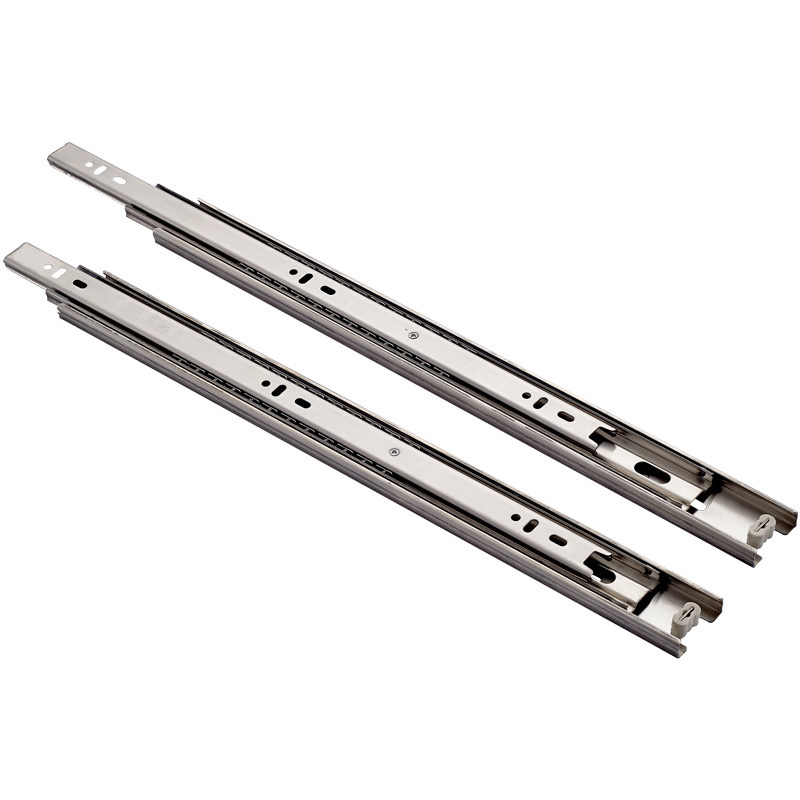 Good 40cm 3-Section Ball Bearing Drawer Slides - Rebound Damping Guide ...