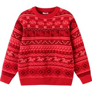
[balaOne] Bala Bala Children's Clothing Children's Sweaters for Boys and Girls 2026 New Spring Fair Isle Sweaters