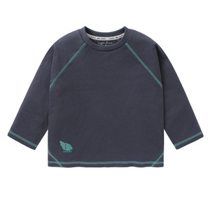 
Right European children's spring and autumn pure cotton raglan long-sleeved T-shirt boys' breathable bottoming shirt for children and middle-aged children's spring clothing antibacterial inner wear