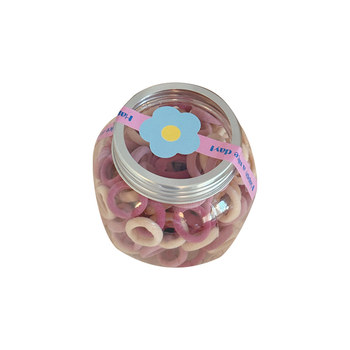 
Candy color hair-friendly towel hair tie for women with high elasticity